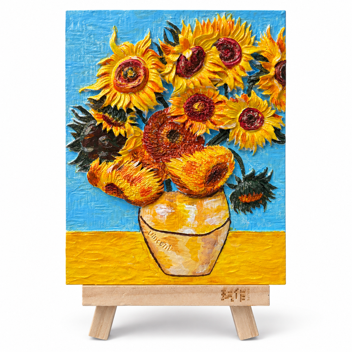 Sunflowers 3D Relief Painting Kit | Beginner-Friendly DIY Art