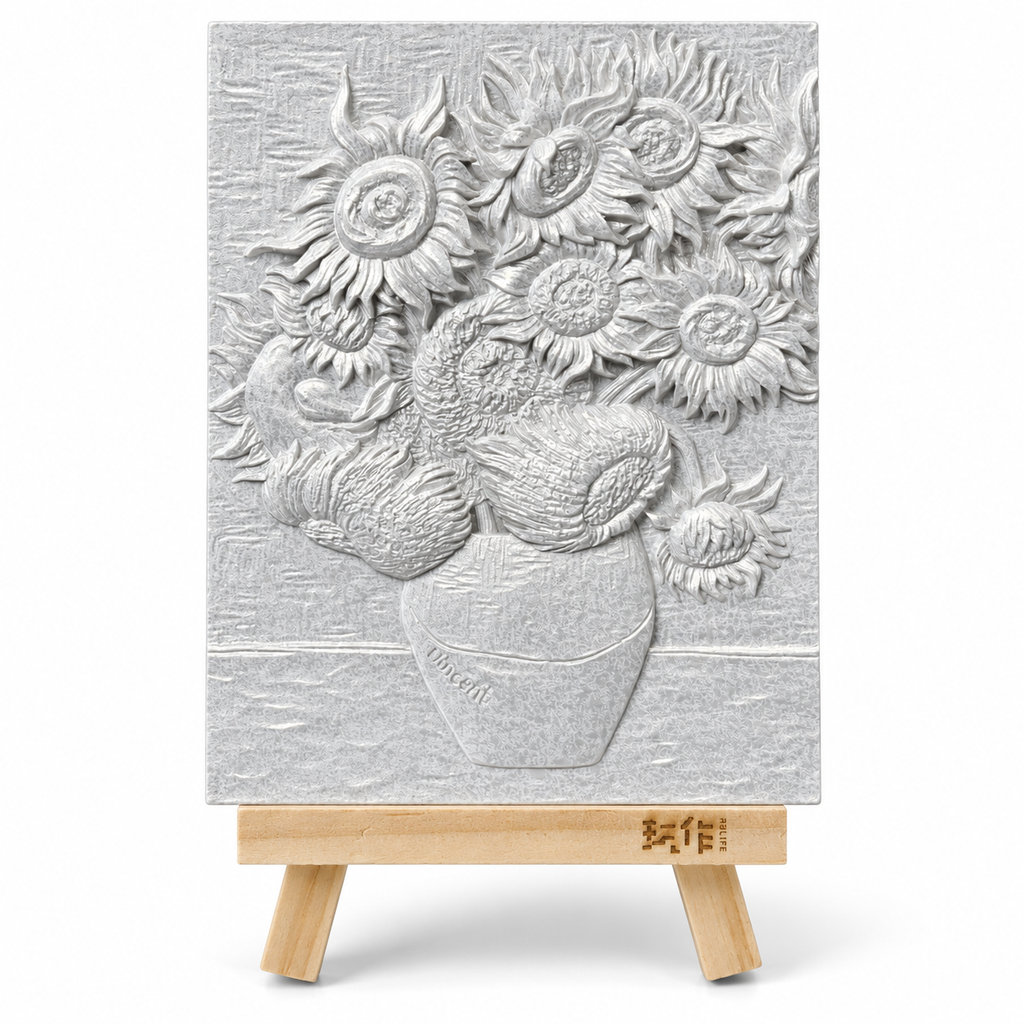 Sunflowers 3D Relief Painting Kit | Beginner-Friendly DIY Art